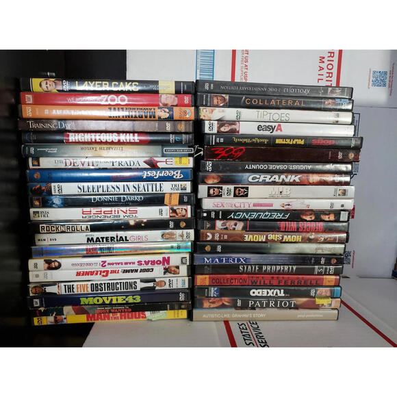 Lot Of 40 Fye Wholesale Blowout DVD Matrix MIB Easy A TuxedoMovie 43 - T3#496